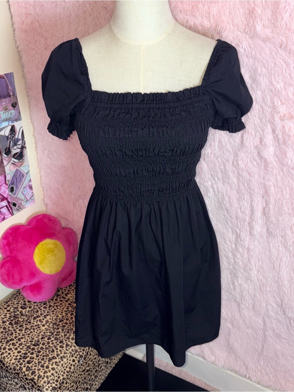 Black babydoll dress